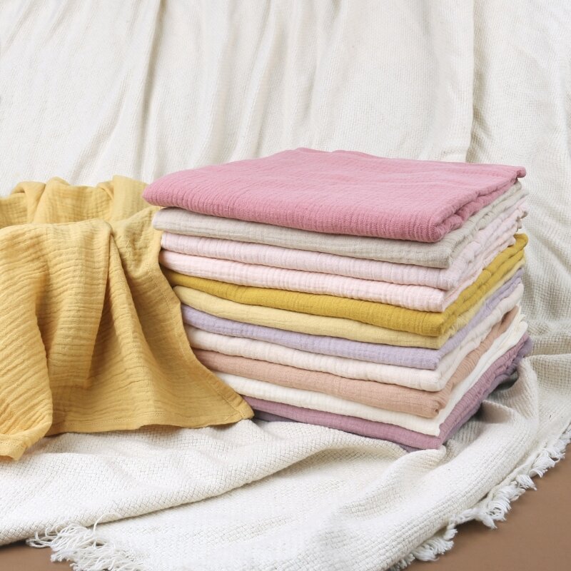 Asciugamano in mussola per bambini, coperta in cotone, trapunta estiva per neonati, asciugamano da bagno altamente assorbente,