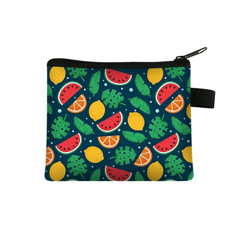 Кошелек, миниатюрный Детский кошелек для монет с фруктами, Студенческая сумка для карт, сумка для хранения ключей, миниатюрный кошелек, женская сумка для монет, сумки