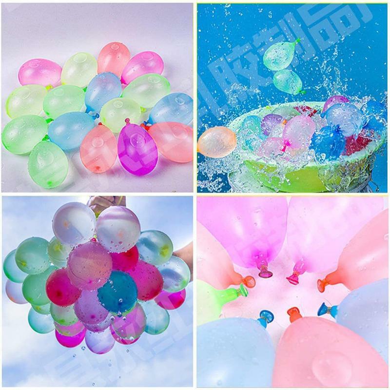 Набор для наполнения водой, простой в использовании надуватель для воздушных шаров поставляется с 500 водными шарами для развлечения на открытом воздухе