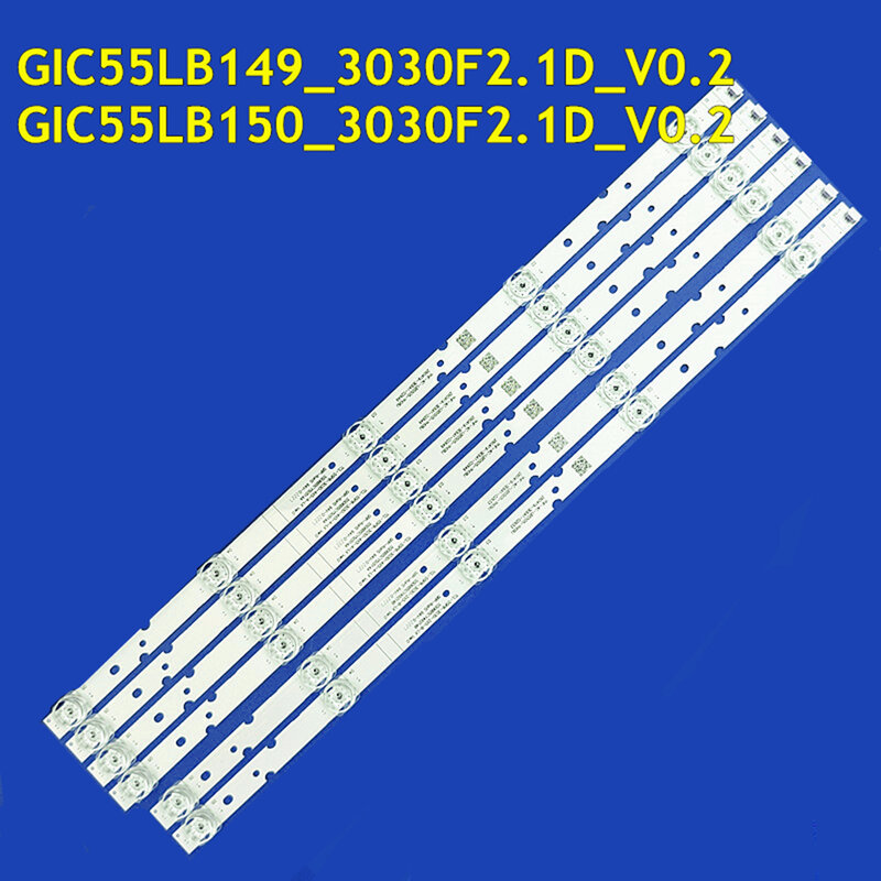Strip LED untuk 55V680 55P68 55T6M 55K5 55N2 Strip GIC55LB150_3030F2.1D_V0.2 GIC55LB150_3030F2.1D_V0.2