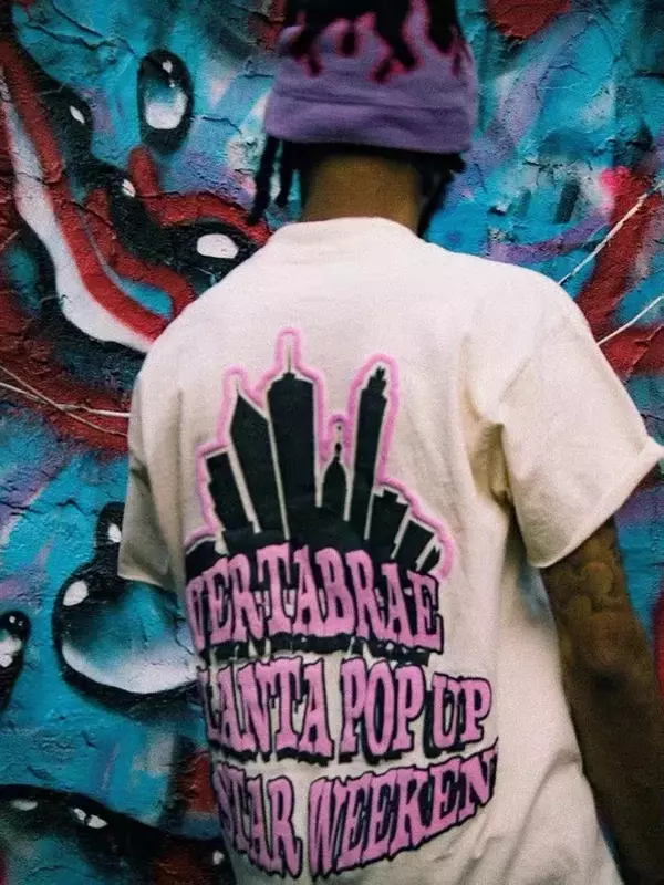 CPFM XYZ 트렌디한 그래피티 티셔츠, 남녀공용, 버타브레 2021 솔트 킬, 달팽이 아님, 애틀랜타 카니예 웨스트, 힙합 스타일 티셔츠