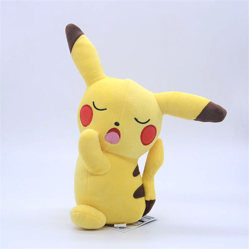 20-25cm Pokemon peluche dormire seduto Pikachu Pichu bambola simpatico cartone animato Anime figura farcito peluche regali di compleanno per bambini