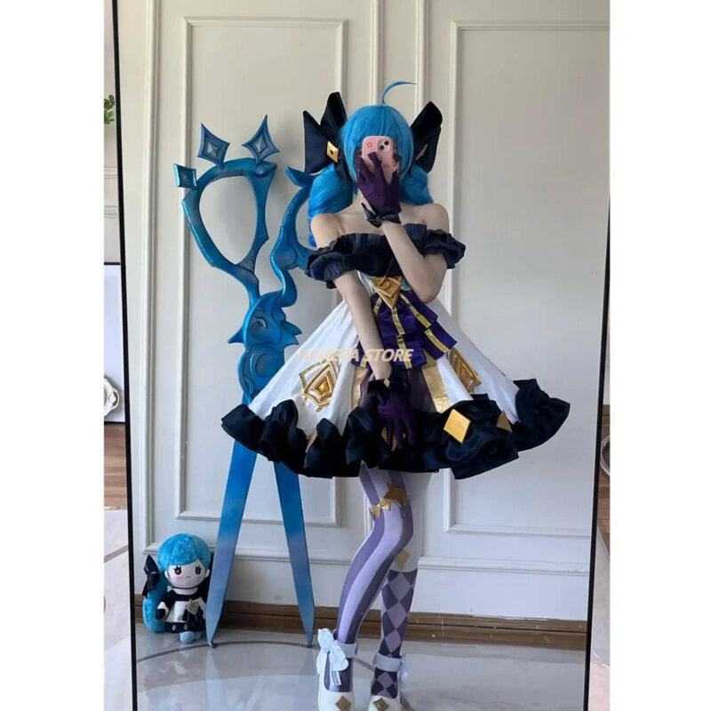 game lol gwen cosplay costume Cos New Hero Gothic Dress Lolita And Wig Role Play Sets