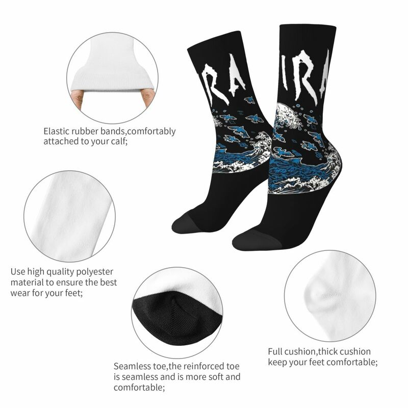 Calcetines con estampado de Gojiras para hombre y mujer, calcetín de banda de Metal, Hip Hop, Rock, primavera, verano, Otoño e Invierno