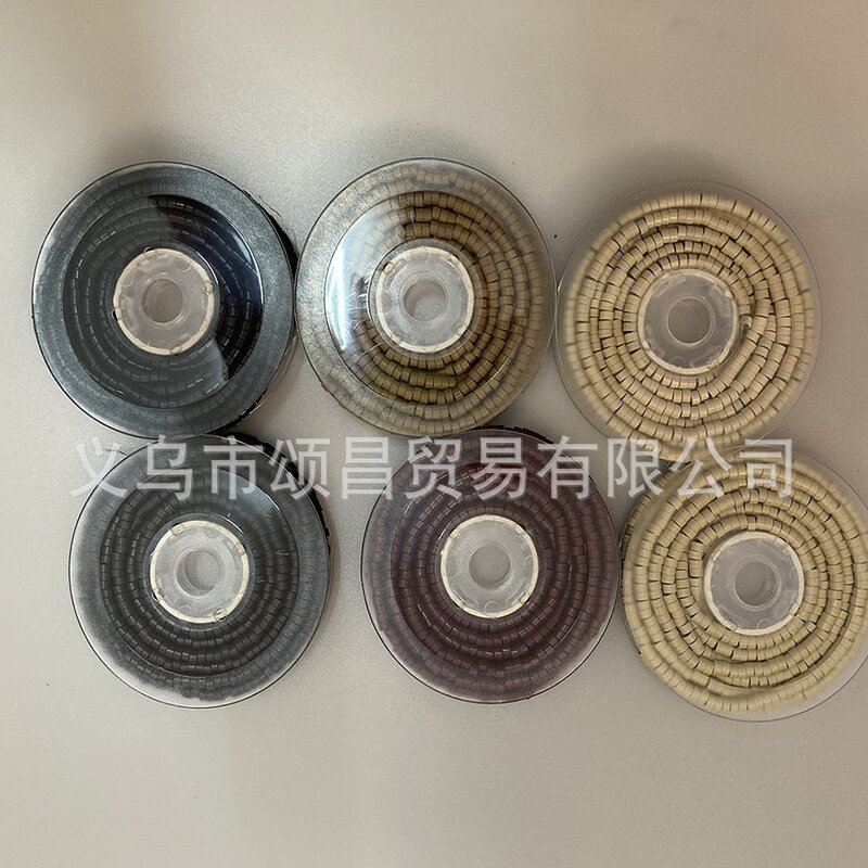 Bouton d'extension de cheveux avec anneau en silicone, plusieurs couleurs, outils d'extension de cheveux, 1000mm x 5.0mm x 3.0mm, rouleau de 3.0mm