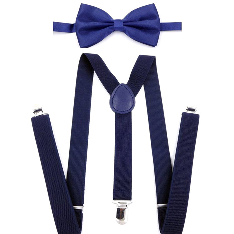 Suspensórios elásticos ajustáveis em Y para homens e mulheres, suspensórios unissex, conjuntos de gravata borboleta, fivela de clipe, suspensórios, calças de casamento, acessórios jeans