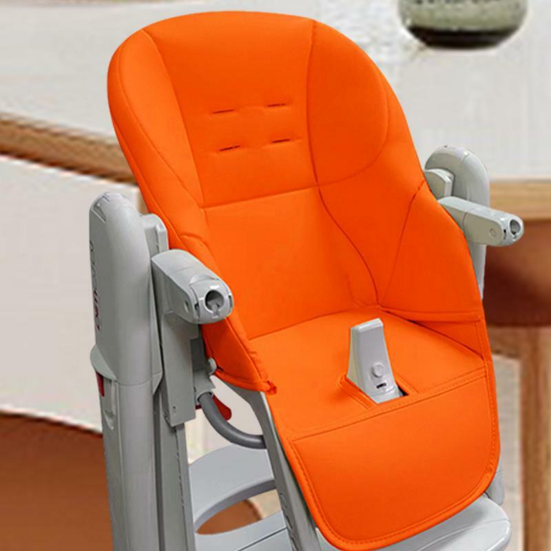 PU couro cadeira alta almofada almofada, macio e confortável, Kids Seat Cover, esponja, fácil de instalar, novo