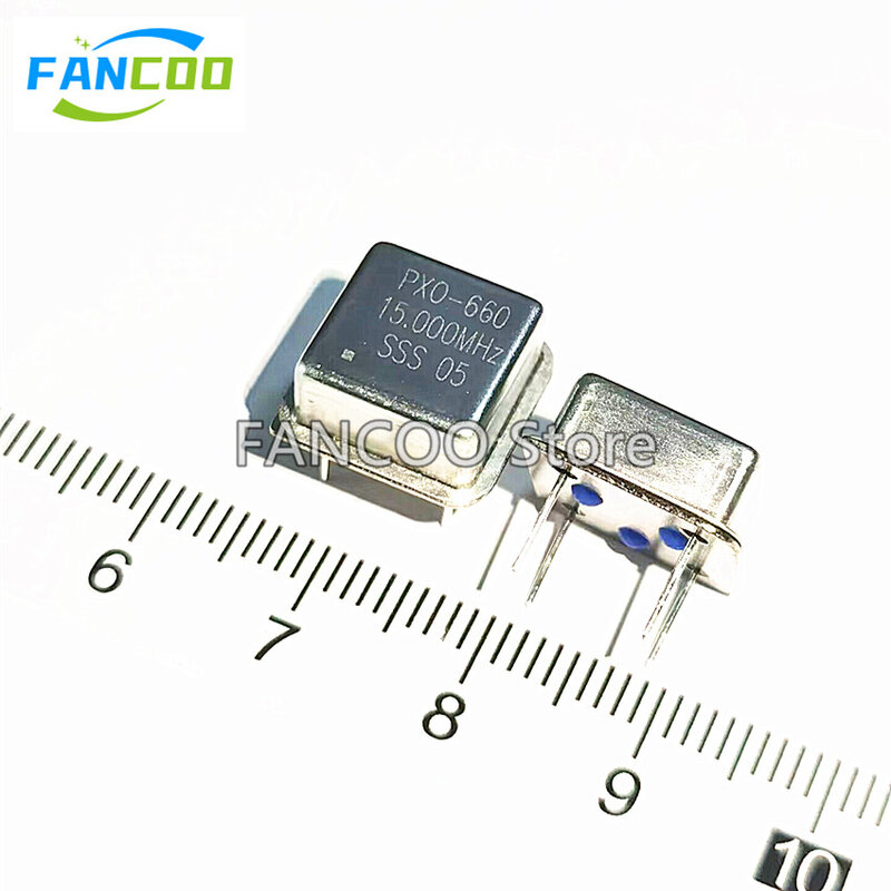 Oscillateur d'horloge en cristal, demi-taille 15M 15MHZ 15.000M 15.000MHZ 3.3v 5v OSC DIP-4 15.000 5 pièces