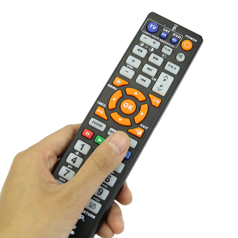 L336 Remote Control pintar Universal, dengan fungsi belajar untuk TV BOX CBL DVD SAT