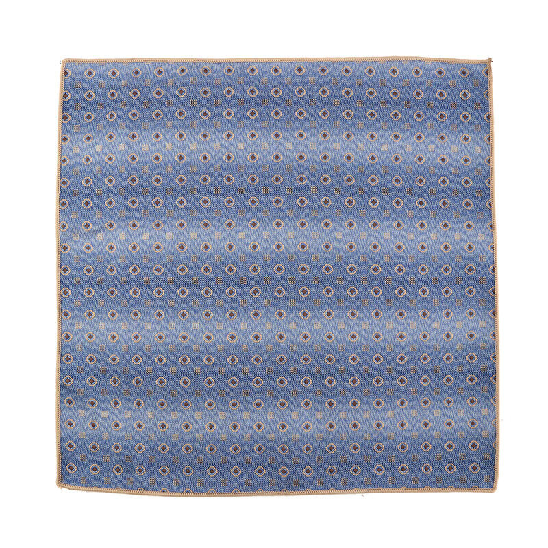 Men Pocket Square Light Coffee Beige Handkerchief Men Business Suit Pocket Towel Paisley Dot Blue Floral Handker Man Neckties