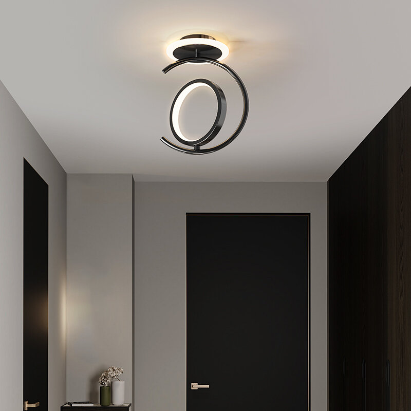 Lampu plafon Led Modern, pencahayaan lorong koridor perlengkapan lampu untuk ruang tamu ruang makan dapur kamar tidur lampu langit-langit