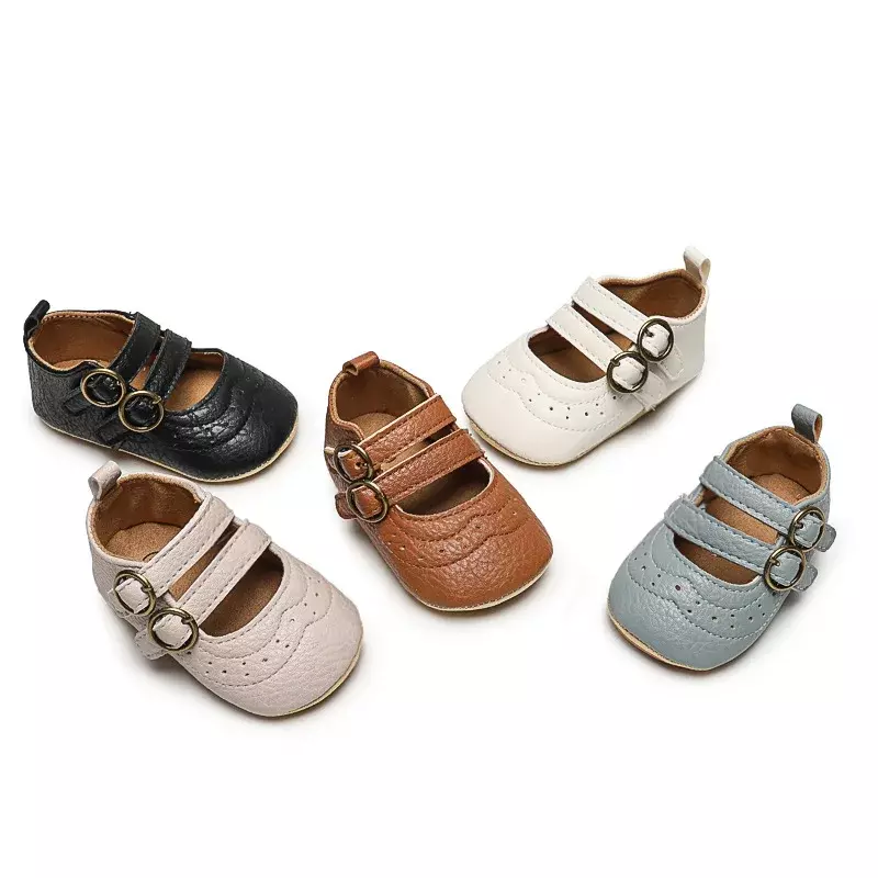 Sapatos de caminhada casuais para bebês, sapatos de princesa, confortáveis, primavera, outono, 0-1 ano de idade