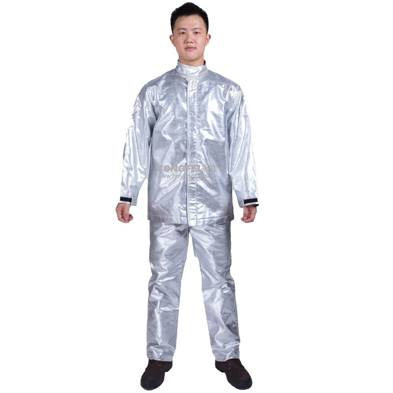 Aluminiowany ognioodporne odporne na ogień odzież ochronna