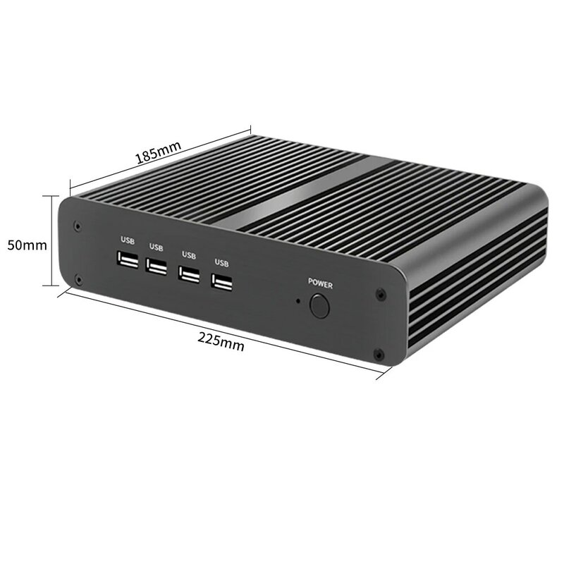 Mini PC gaming sans ventilateur Intel Core i7-1255U/1165G7/10710U, 12e génération, ordinateur de bureau, NUC, 4K, HTPC, 2x DDR4, NVMe, SSD, nouveauté 2023