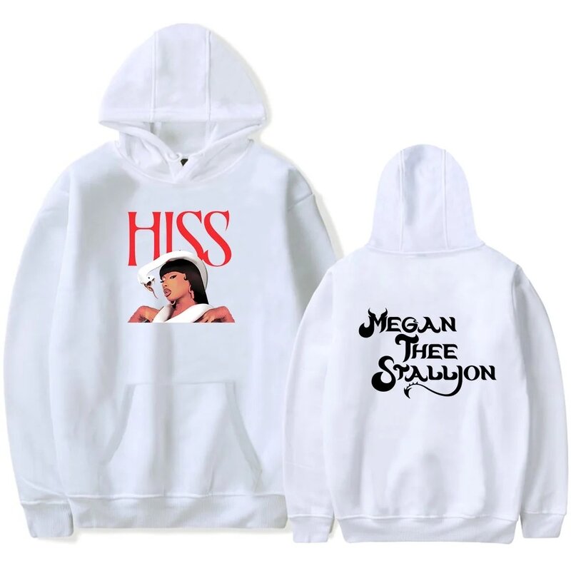 Megan Thee Stallion hiss merch hoodies drawstring pocket sweatshirt men/women hip hop Pullovers