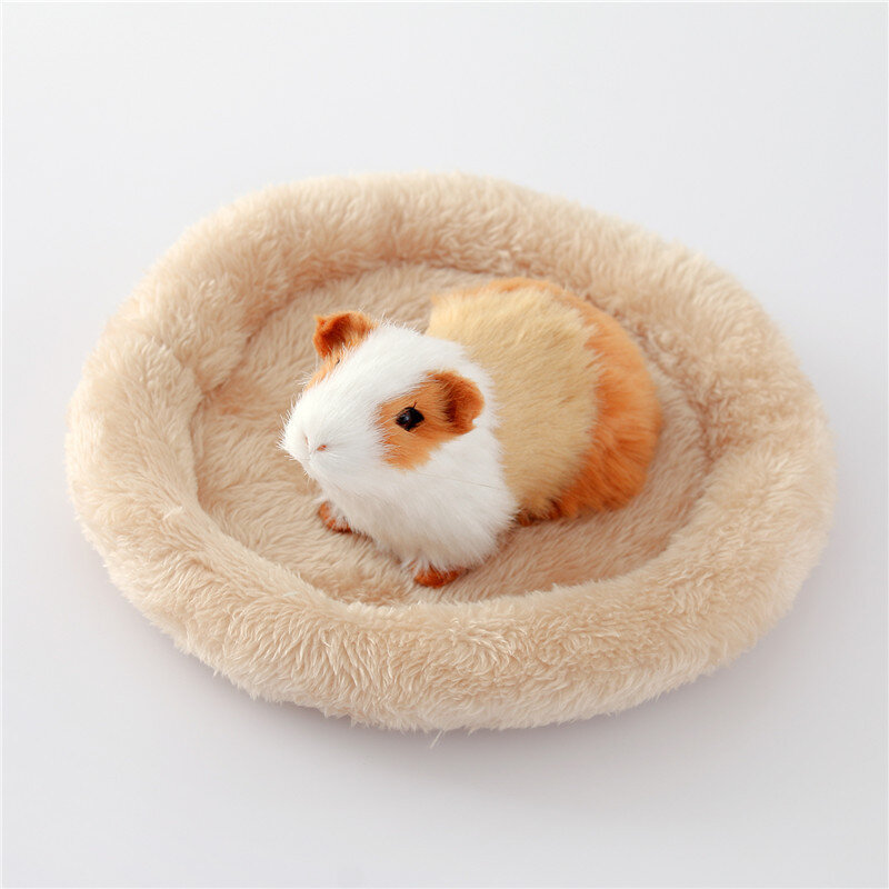 Nova moda 1pc gaiola de hamster dormir cama pet dormir cão inverno macio velo cobaia cama suprimentos para animais pequeno animal mini esteira