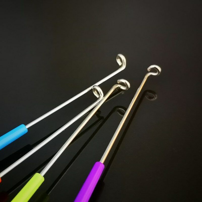 범용 플라이 네일 매듭 묶기 도구, 추출기 후크 리무버, 빠른 매듭 묶기 루프 매듭 묶기 도구 및 카라비너 클립, 패션