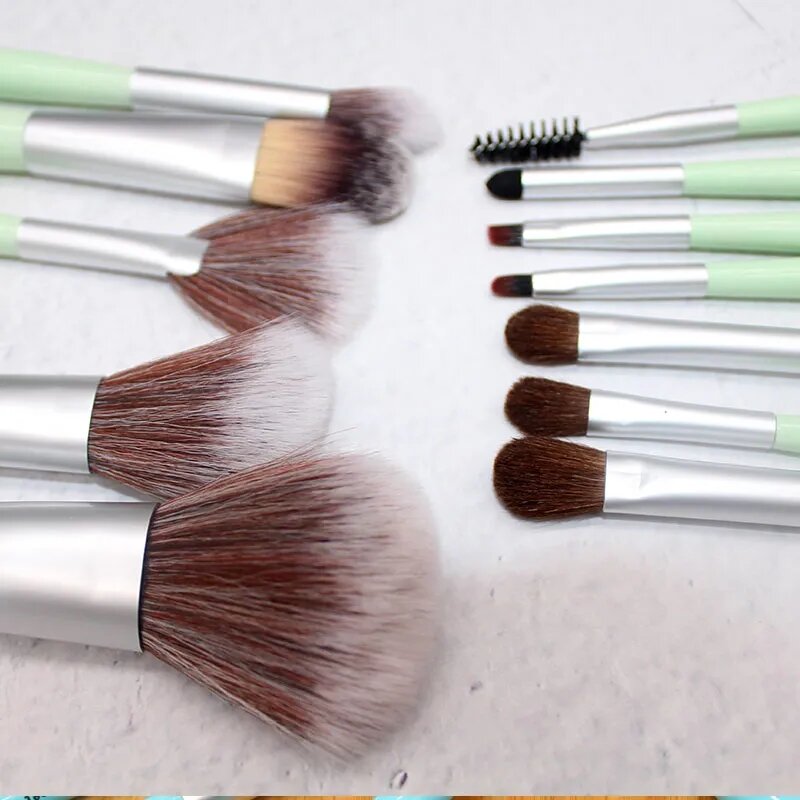 Escovas de maquiagem cosmética, sombra, sobrancelha em pó, lábio, base, pó solto, blush, mistura escova, beleza, 1pc