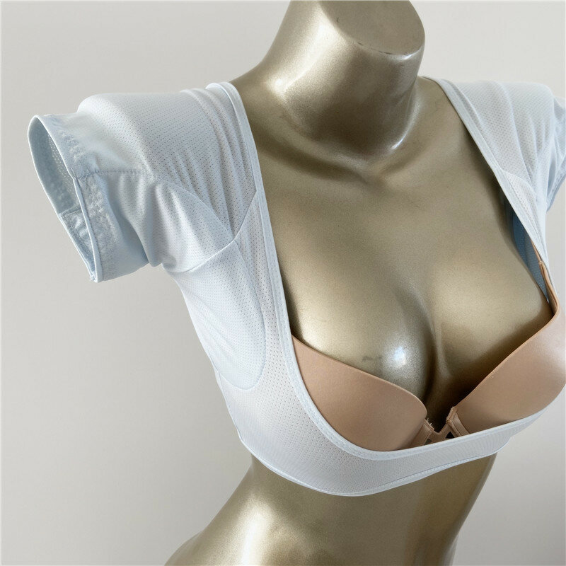 1PC Reusable Sweat Pads T-shirt Shape Underarm Armpit Sweat Pads for Women Perfume Absorbing Anti Sweat Clothes