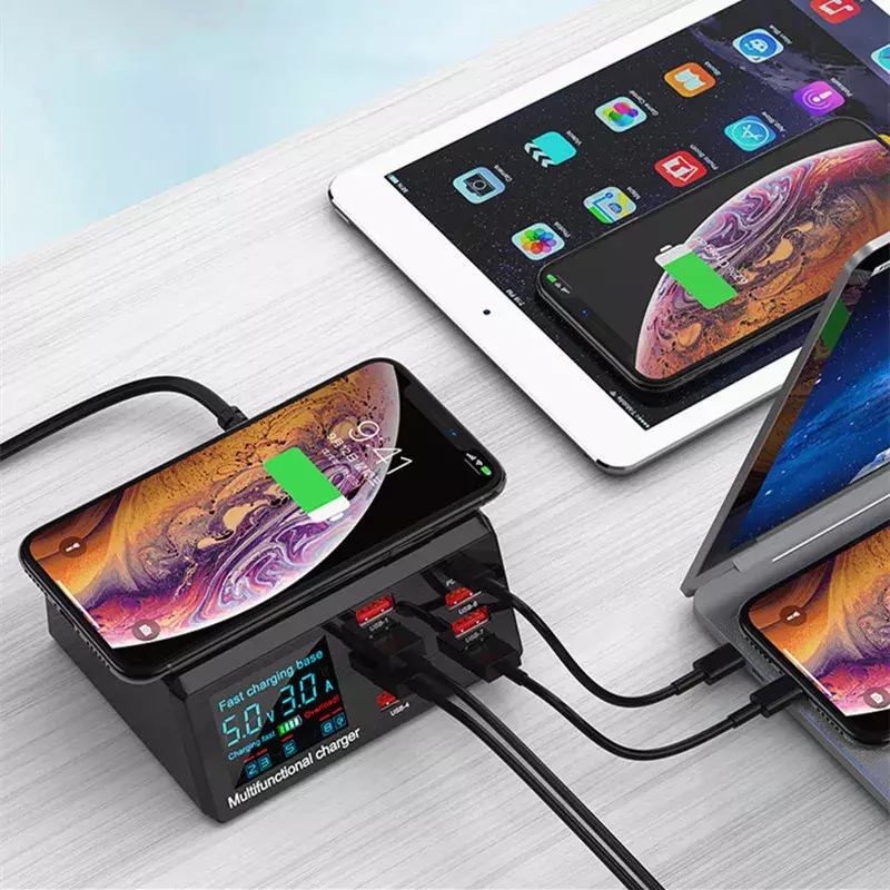 Huawei-多機能充電器x9,Pd qc 3.0,高速ワイヤレス充電,USB,デジタルディスプレイ修理ツール