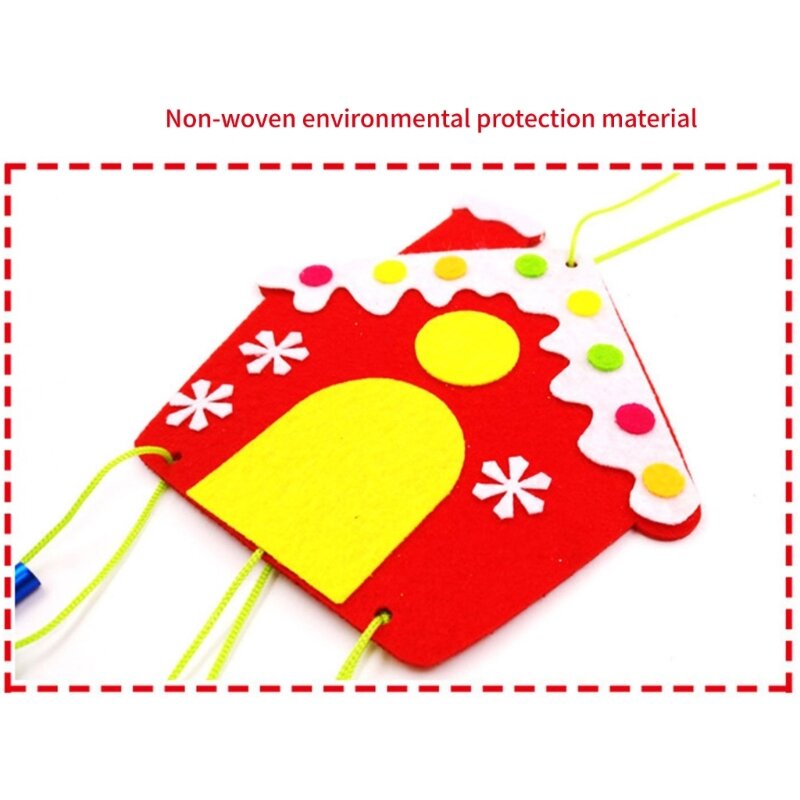 クリスマス風鈴クラフトおもちゃ DIY ペンダントプロジェクトキット手作りフェスティバル装飾