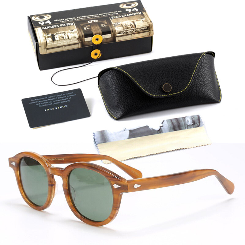 Occhiali da sole uomo Johnny Depp Lemtosh occhiali da sole polarizzati donna Luxury Brand Vintage acetato Frame Blue Night Vision Goggles