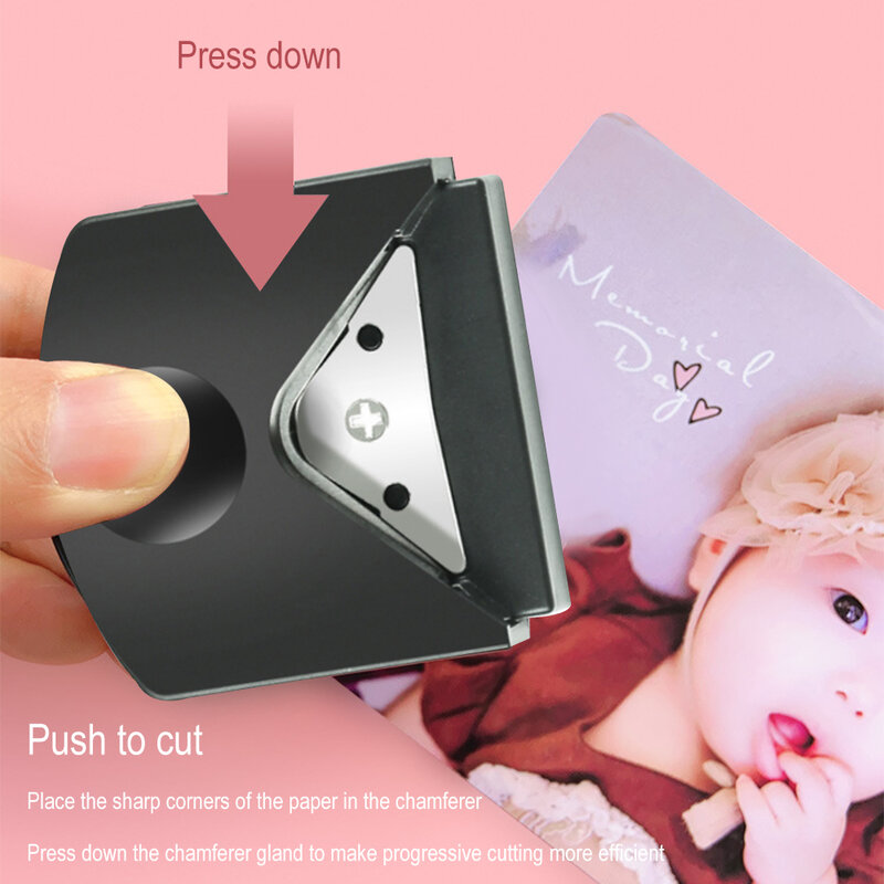 Mini punch portátil de canto para papel, cortador photo para photo, diy, faça você mesmo, máquina para paper