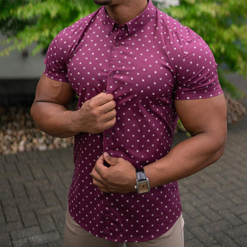 Футболка мужская дышащая повседневная, удобная спортивная рубашка с отложным воротником, Размеры M ~ 3XL, для офиса и улицы