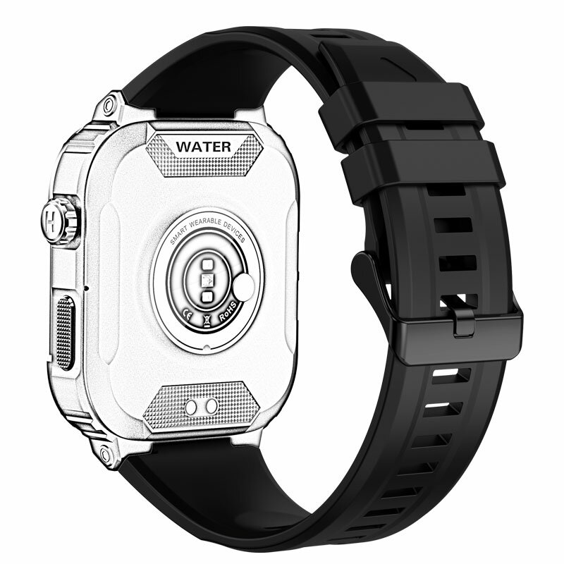 Originele Mk66 Smart Watch Bandjes Gratis Een Stuk Gehard Glas Waterdichte Banden 15Mm Armbanden Smartwatch Onderdelen