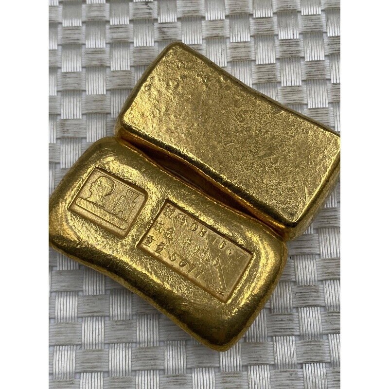 Antyczne sztabka złota czyste miedziane złote pozłacane sztabka złota sztabka złota spodnie typu Sun Yat Sen monety sztabka złota solidne duże przezroczyste sztabka złota