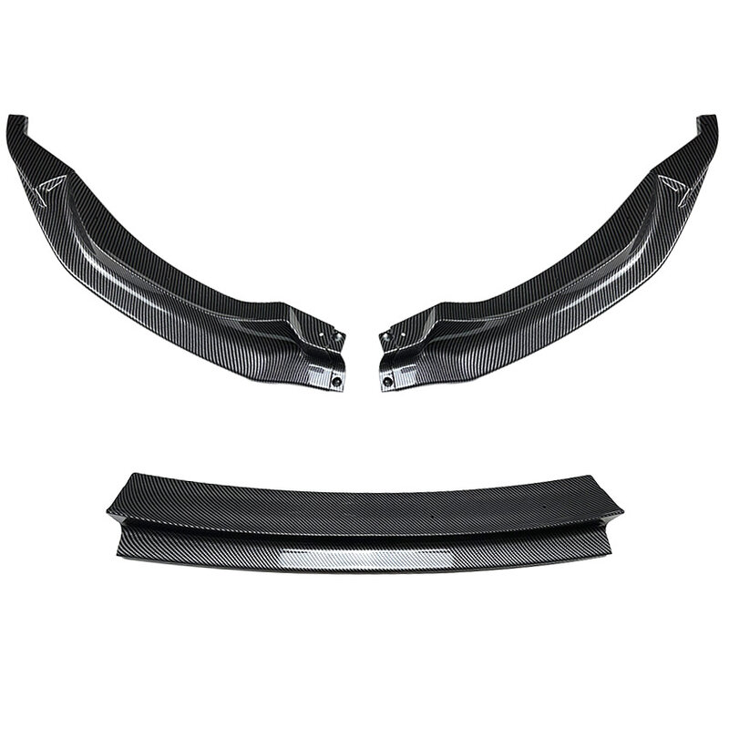 Front Bumper Spoiler Lip Body Kit, preto brilhante, acessórios de fibra de carbono, divisor para BMW F80 M3 F82 F83 M4, 2015 a 2020
