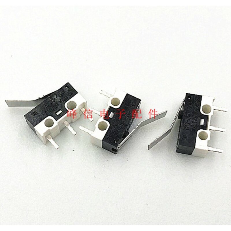 5Pcs Taiwan Normally Open And Closed 3 Feet 3A125V Small Micro Switch Small Micro With Handle Limit Travel Switch DM-03 Switch