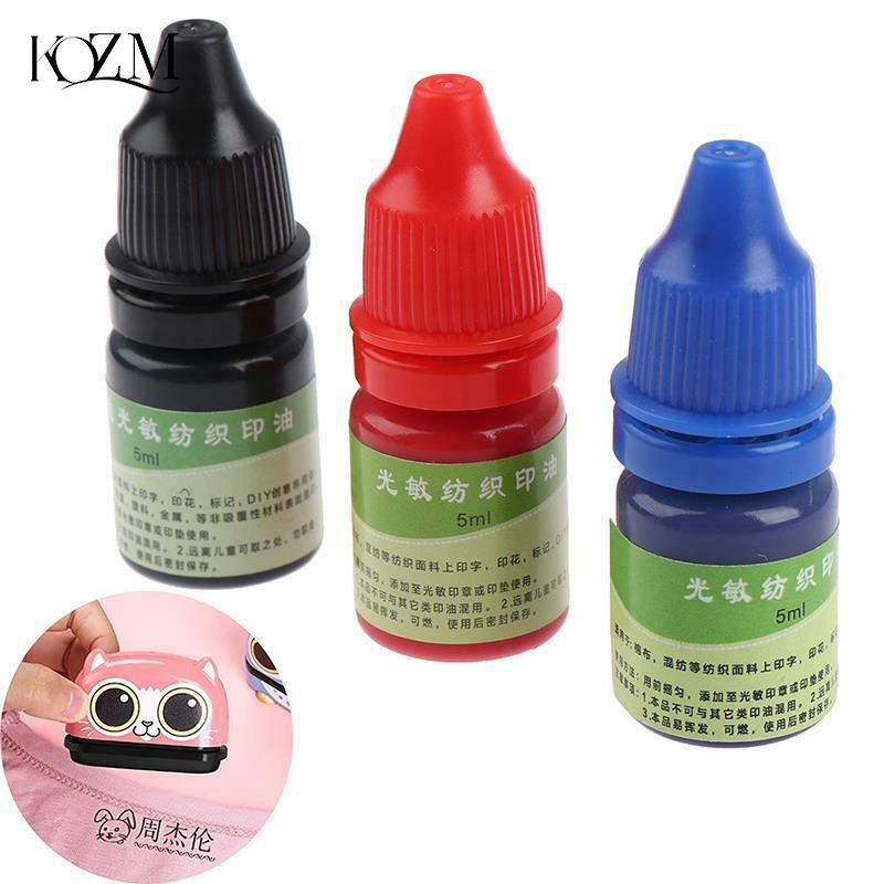 5ml Ink Textile Clothes Waterproof Ink Special Ink For Students Children Name Stamp Printing On Clothing Wash Not Fade