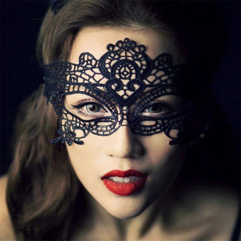 Sexy Cosplay Toy Costumes Women Lace Party Nightclub Queen Eye Mask Erotic Lingerie Masquerade Venetian Carnival Anonymous Mardi