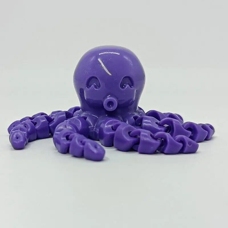 Juguete Antiestrés con estampado 3D de pulpo en la oscuridad para niños y adultos, juguete sensorial para aliviar el estrés