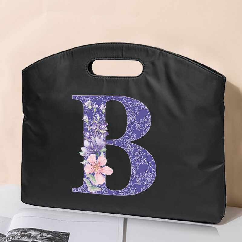 Защитная сумка для ноутбука, с фиолетовым цветком, буквенным принтом, 26 шт.