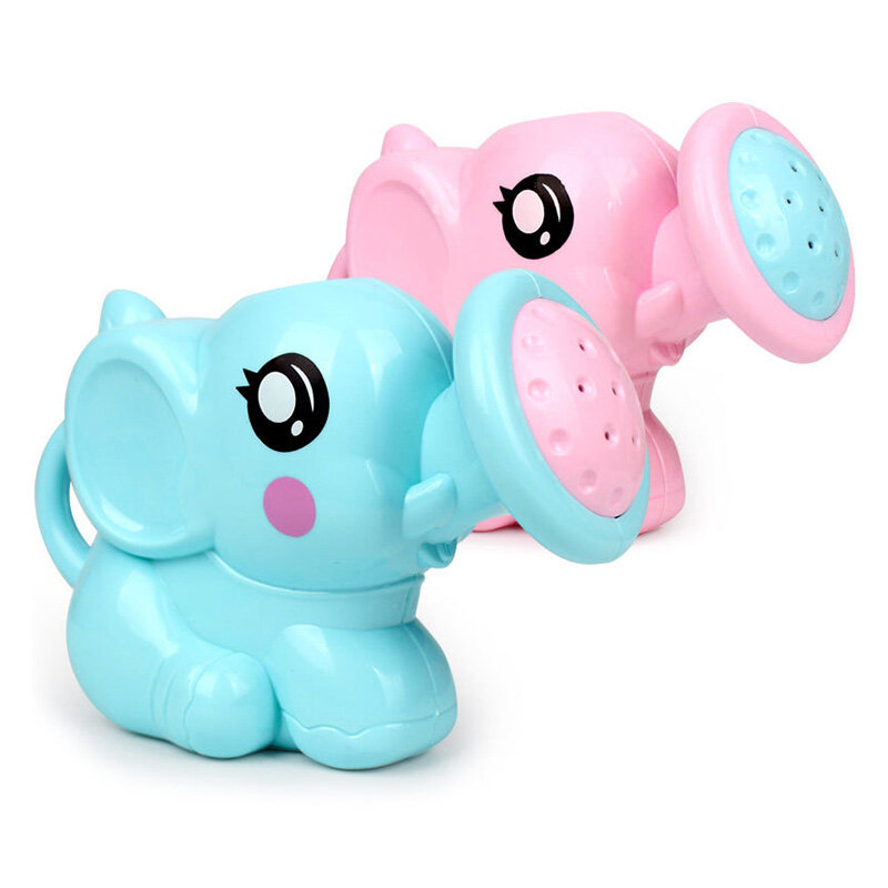 어린이 코끼리 물뿌리개 냄비 목욕 장난감, 어린이 귀여운 아기 만화 플라스틱 목욕 샤워 도구, 물 장난감, 어린이용