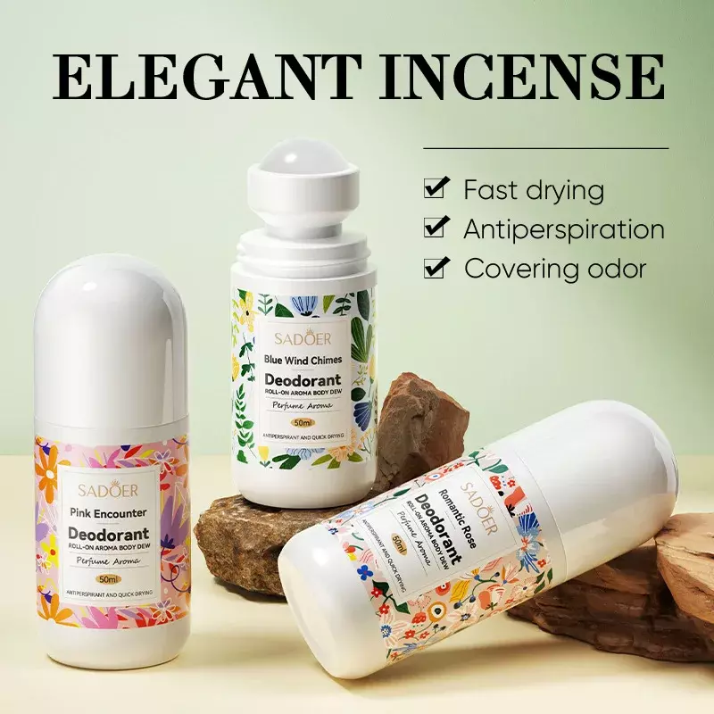 Adoer-roll-on axila desodorante para mulheres, eliminador de odores corporais, transpiração corporal, desodorante axilas, desodorante fragrância