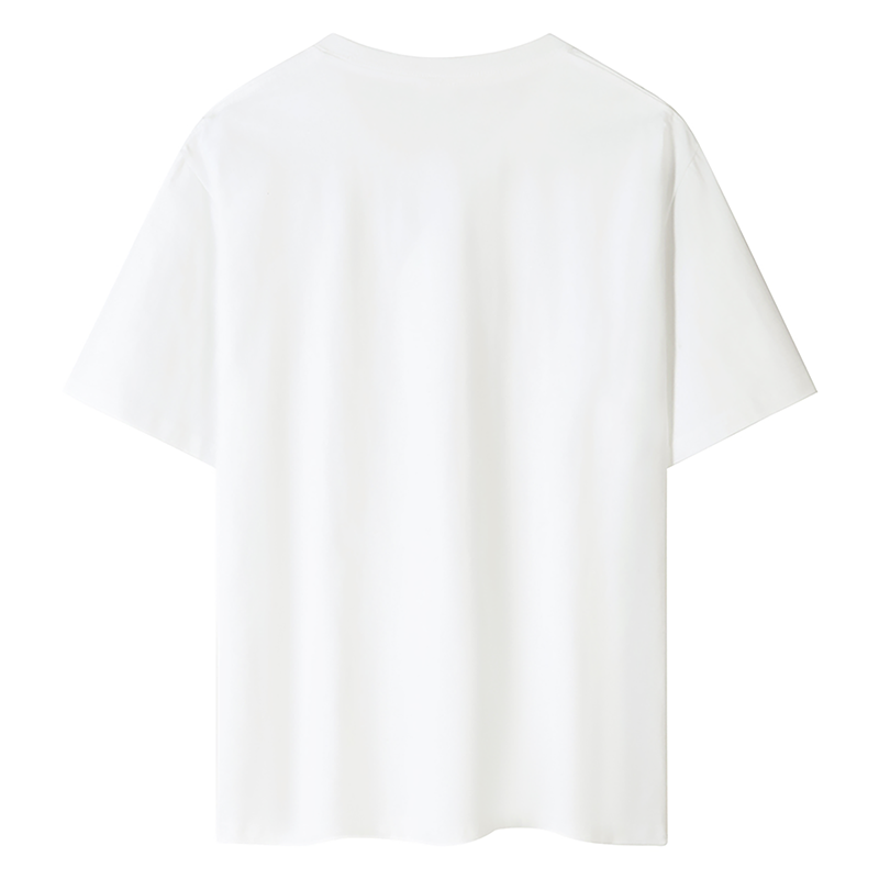 2024 Men's Summer Pure Cotton Letter Printed T-shirt Comfortable and Breathable Casual Men's Top Fashion Versatile Men's T-shirt