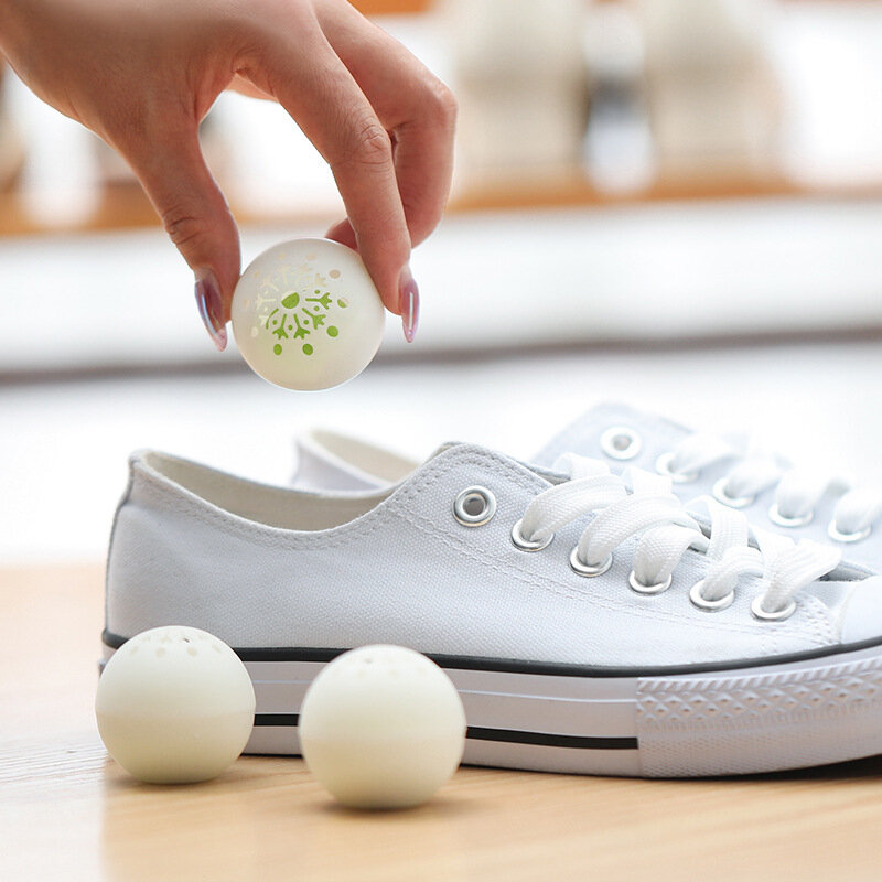 6 pçs desodorizador bolas para sapatos chá fragrância essencial cuidados com os pés todos os dias calçados perfume sapato armário fresco bola