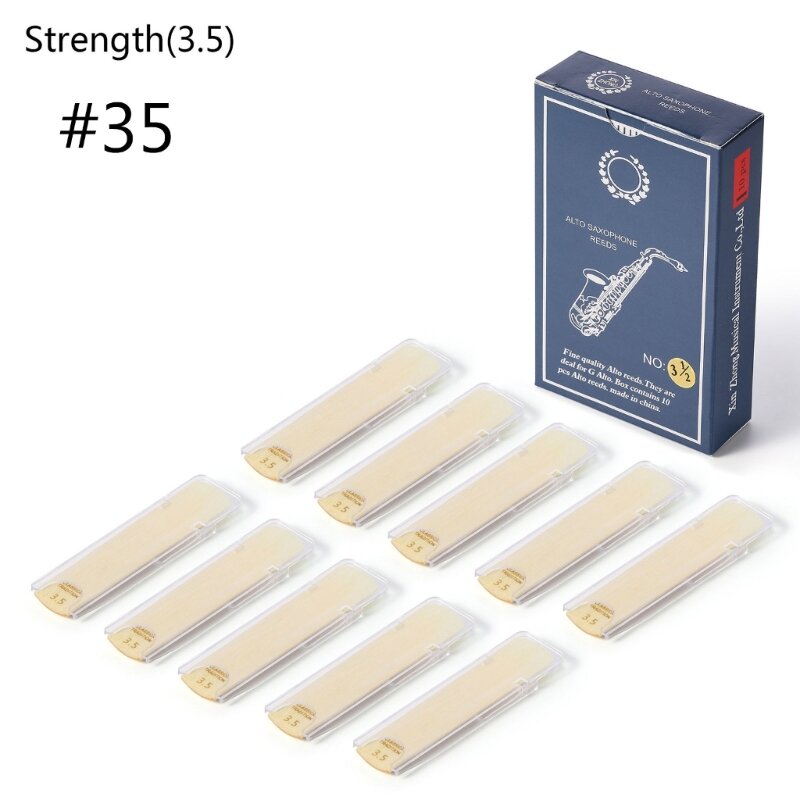 10Pcs 1.0-3.5 Tone Sax Instrument Reed for Beginners Woodwind Instrument Parts High Quality