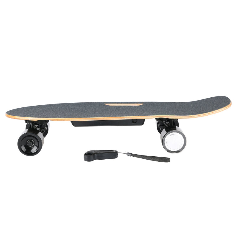 Skateboard électrique avec télécommande, longboard, 350W, moyeu-moteur, 40 km/h, vitesse de pointe, 4 vitesses réglables