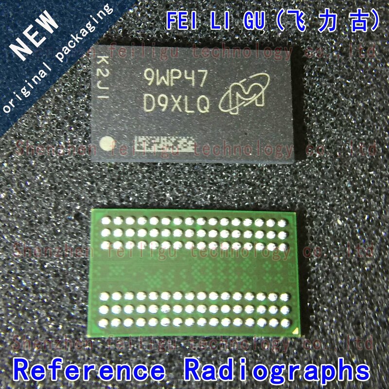 Chip de memória original, serigrafia, pacote D9XLQ FBGA96, SDRAM-DDR3L, 8GB, 100% novo, MT41K512M16VRN-107 IT:P, 1 a 30pcs