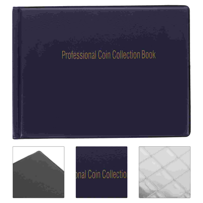 Libro de colección de monedas conmemorativas, álbum de almacenamiento en línea, organizador, soporte de Pvc