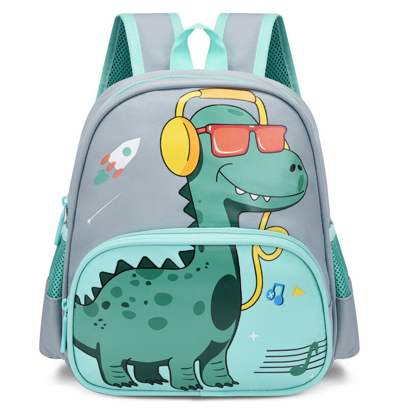 New Fashion Children's Cartoon Lovely Dinosaur Kindergarten Travel Backpacks for 2-6 Years Old Girls and Boys Large Capacity