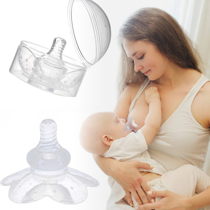 Pelindung puting silikon penutup susu pelindung ibu menyusui 1 buah penutup perlindungan puting ibu populer # WO