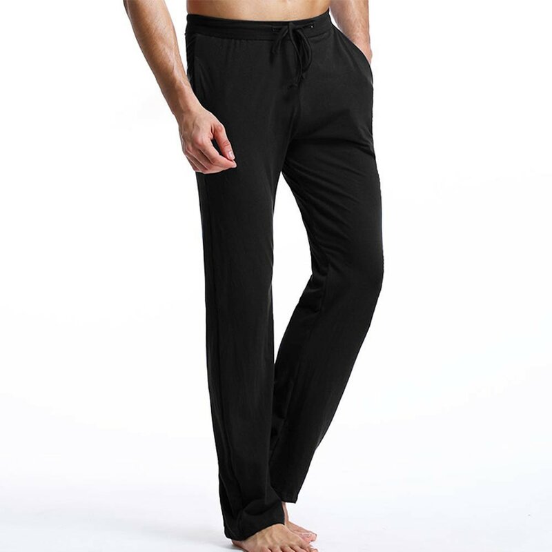 Pantalon de pyjama en coton pour hommes, vêtements d'intérieur décontractés, sous-vêtements de sport grande taille, caleçons souples et confortables, élasticité à la taille