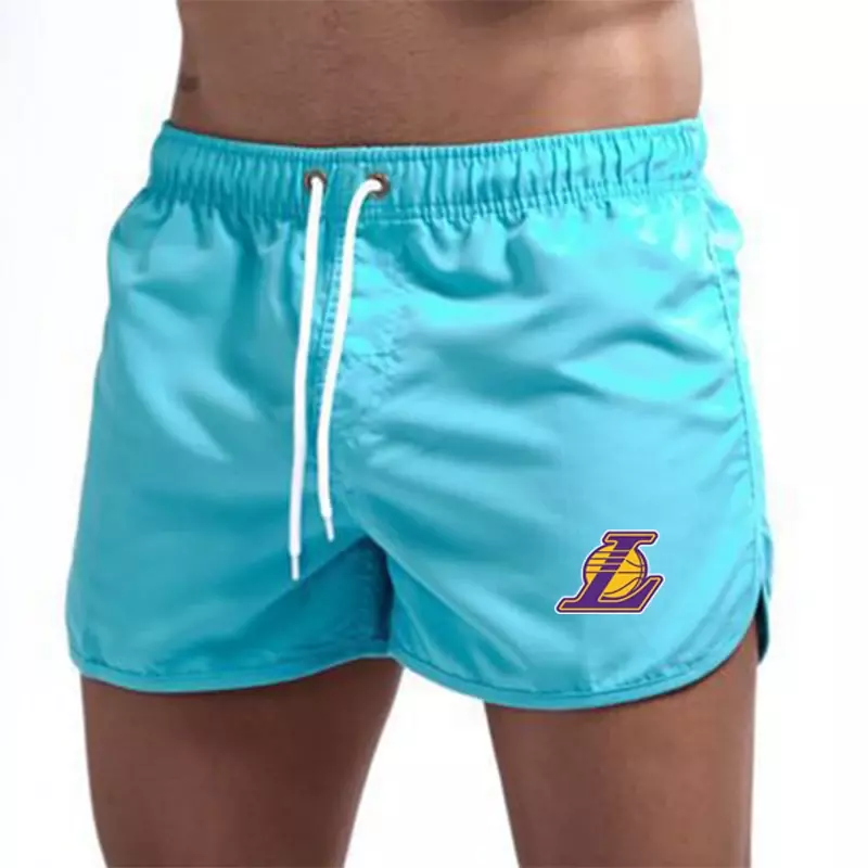 2024 pantaloni sportivi da uomo alla moda estate sport da uomo Plus Size pantaloncini traspiranti in rete pantaloni da spiaggia da corsa