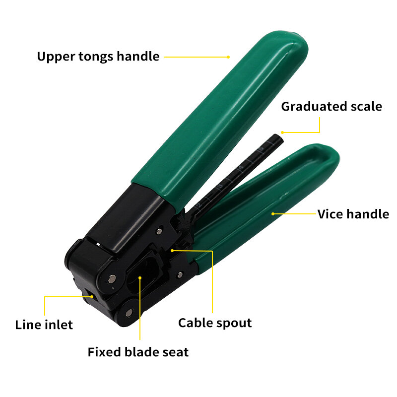 Fiber Optic Stripping Tool FTTH Fiber Optic Cable Stripper Striping Optical Pliers Drop Stripper Fiber Cable Stripper