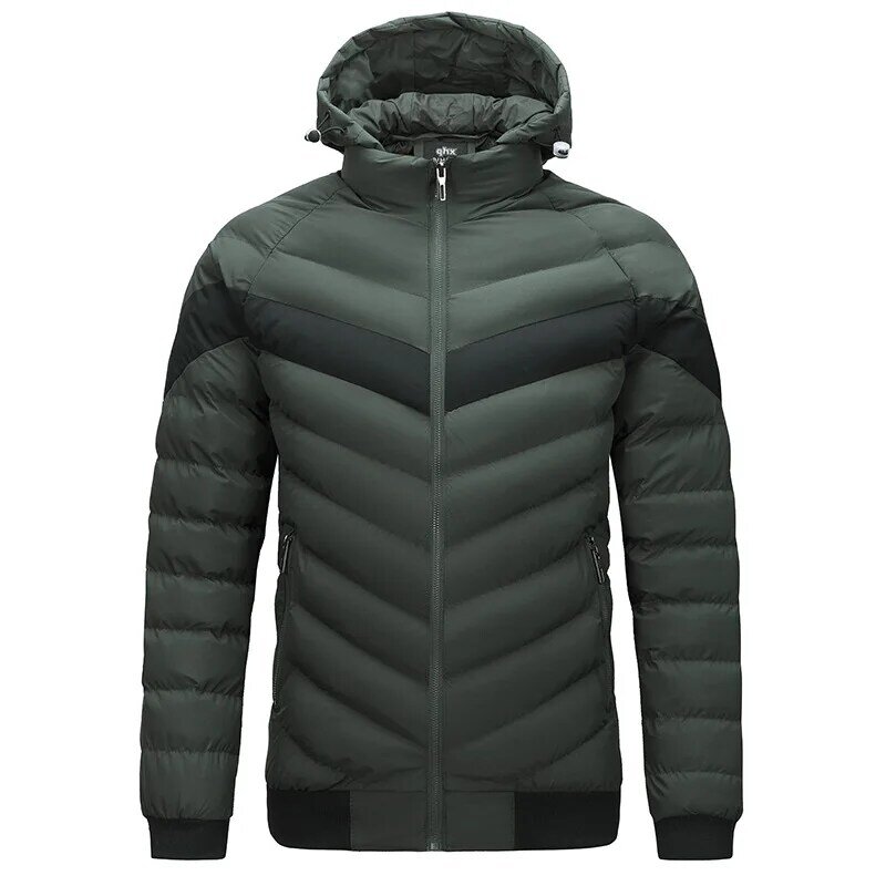 Mens parka moda coreana giacca da uomo inverno nuovo piumino caldo Business cappotto per il tempo libero abbigliamento maschile Plus Size 4XL